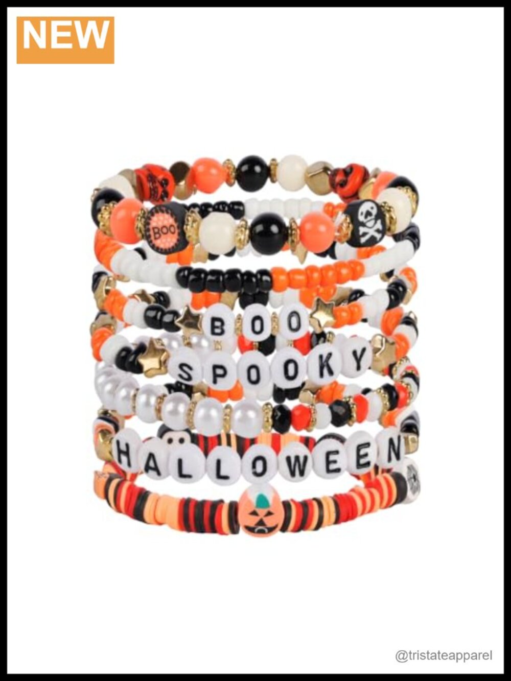 ORORIN Stretch Bracelets Set Beaded Halloween Party Stackable Wristband